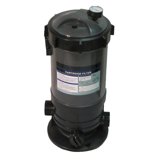 Cartridge Filter and Pressure Gauge with Union Fittings for Swimming