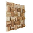 thumbnail image 2 of Ekena Millwork 11 7/8"W x 11 7/8"H x 1/2"P Nova Wood Mosaic Wall Tile, Old Boat Wood, 2 of 6
