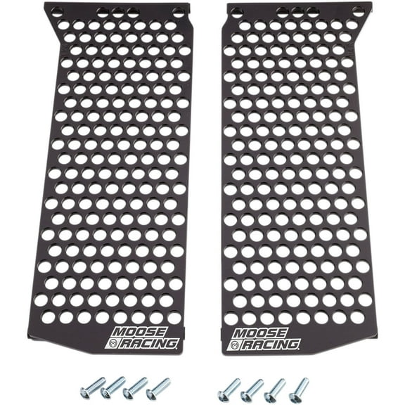 Moose Racing Aluminum Black Radiator Guards (12-114)