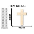 thumbnail image 2 of Unfinished Wood Tall Cross Shape - Christian - Craft - up to 36" DIY 46" / 3/4", 2 of 3