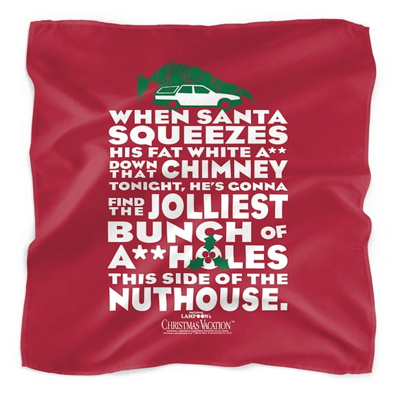 National Lampoon's Christmas Vacation Jolliest Bunch Bandana (21 in x 21 in)