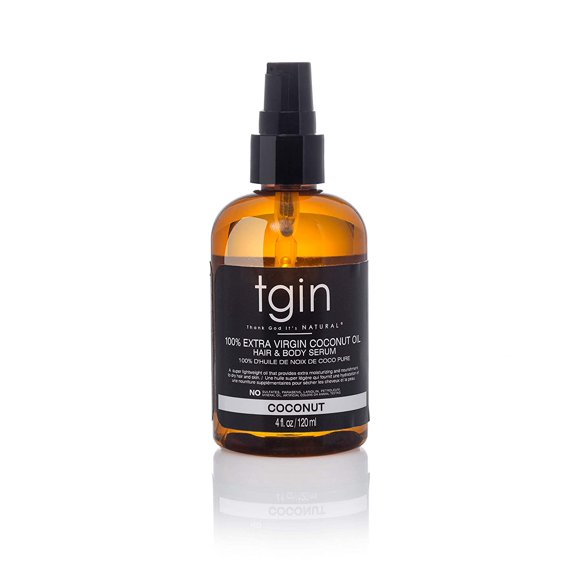 Tgin 100% Extra Virgin Coconut Oil Hair and Body Serum 4 fl oz