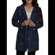 thumbnail image 2 of Abrigo Impermeable con Capucha para Mujer, Ligero y Plegable, Cortavientos Azul Marino S, 2 of 10