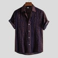 thumbnail image 2 of LYXSSBYX Mens Shirts Short Sleeve Men Hawaiian Short Sleeve Beach Shirt Printed Summer Casual Button Down Shirts, 2 of 9