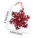 thumbnail image 3 of RKSTN christmas deals Burgundy Bow Christmas Decoration Flocking Hanging Christmas Tree Decoration Hanging Decoration, 3 of 6