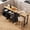 Black, variant on Yuanmin Kitchen Islands with Extendable Dining Table, 81.7" Mobile Kitchen Storage Islands, Rolling Kitchen Cart with Trash Cabinet, Power Outlet, Spice Rack & Towel Rack, Green