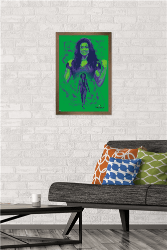 Marvel She-Hulk - Pose Wall Poster, 14.725" x 22.375" Framed