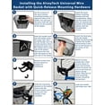 thumbnail image 3 of AlveyTech Universal Front Wire Basket with Quick-Release Mounting Hardware for Bicycles and Scooters - Large Bicycle Baskets with Quick Release Attachment for Bike and Scooter, Fits 1" Diameter Bar, 3 of 9