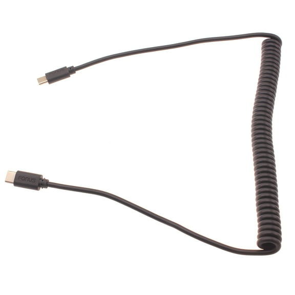 USB-C to TYPE-C Coiled Cable for Samsung Galaxy Tab S9 FE/Plus/11" - Fast Charger Cord Power Wire