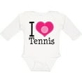 thumbnail image 3 of Inktastic Tennis Player I Love Tennis Girls Long Sleeve Baby Bodysuit, 3 of 5