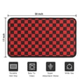 thumbnail image 5 of Red and Black Checkered Pattern Door Rugs,Washable Non Slip Door Mats Indoor,Decorative Door Mats,Entry Mat Indoor for Entrance,Bedroom,Kitchen,Bathroom,30"x17", 5 of 6