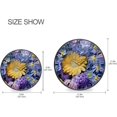 thumbnail image 5 of Coolnut Colorful Flowers Wall Clock Silent Non-Ticking Round 10 Inch Quartz Battery Operated Wall Clock for Kitchen,Bedroom,School,Living Room Home Decor, 5 of 7