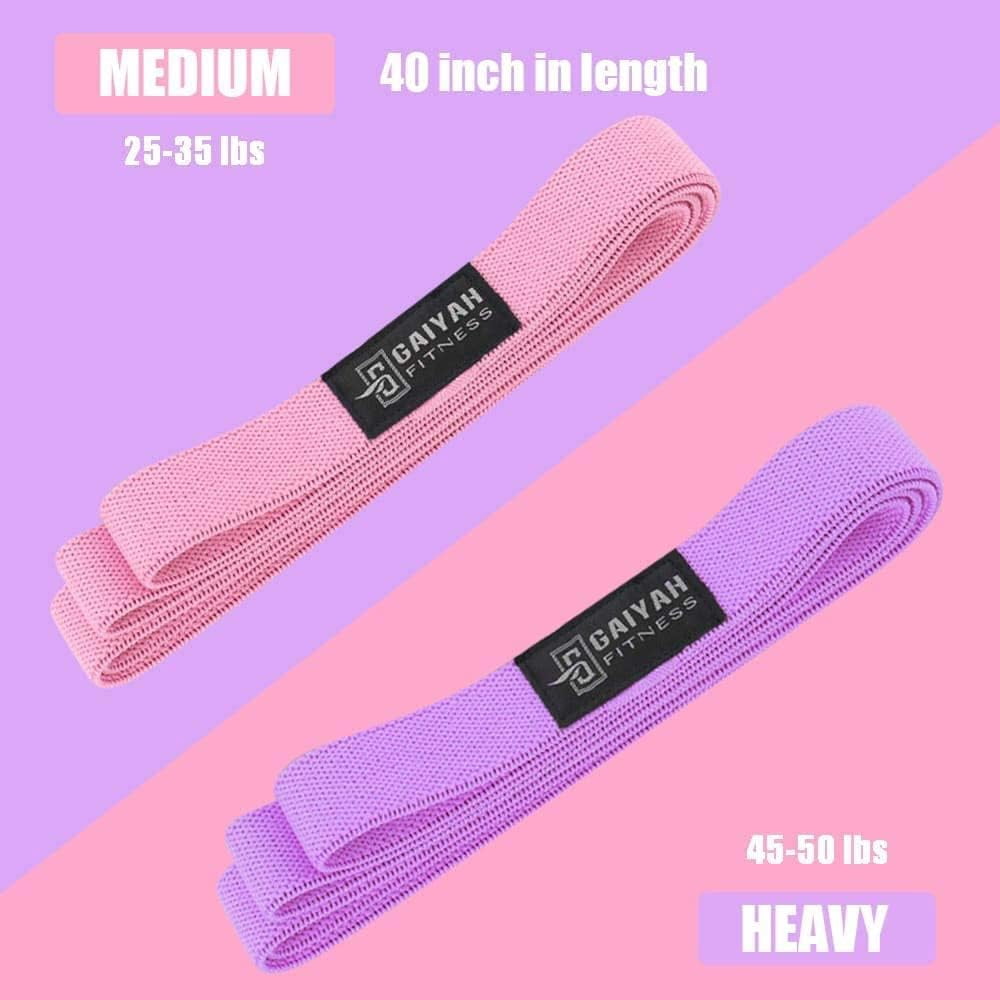 JJEAN-Long Resistance Bands, Fabric Resistance Bands Stretch Bands for Exercise Bands Resistance Bands Set Elastic Resistance Bands for Working Out Women Resistance Bands for Physical Therapy