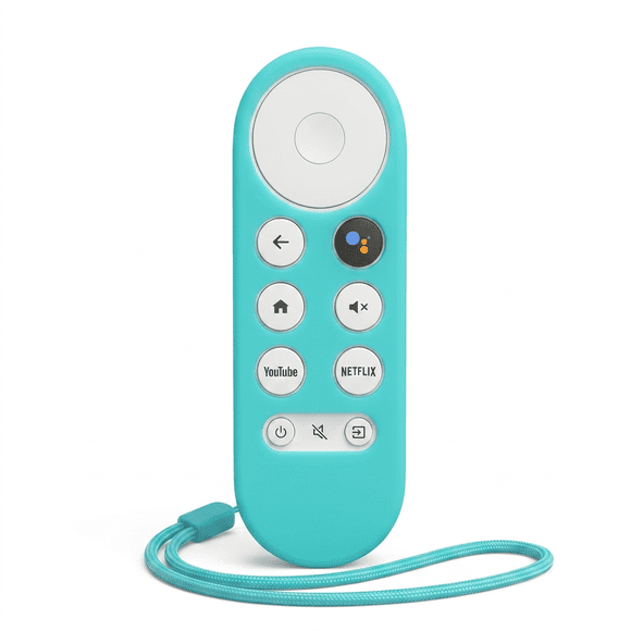 Funda Silicona Para Control Google Tv HD 4K Turquesa