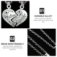 thumbnail image 3 of IDEANATEGRATE 1Pair Mother Daughter Matching Necklaces Alloy Pendant Beautiful Jewelry for Womens, 3 of 8