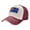 Dark Red, variant on Australian Flag With Aboriginal Flag Baseball Cap Distressed Adjustable Vintage Cotton Denim Hat for Women Men