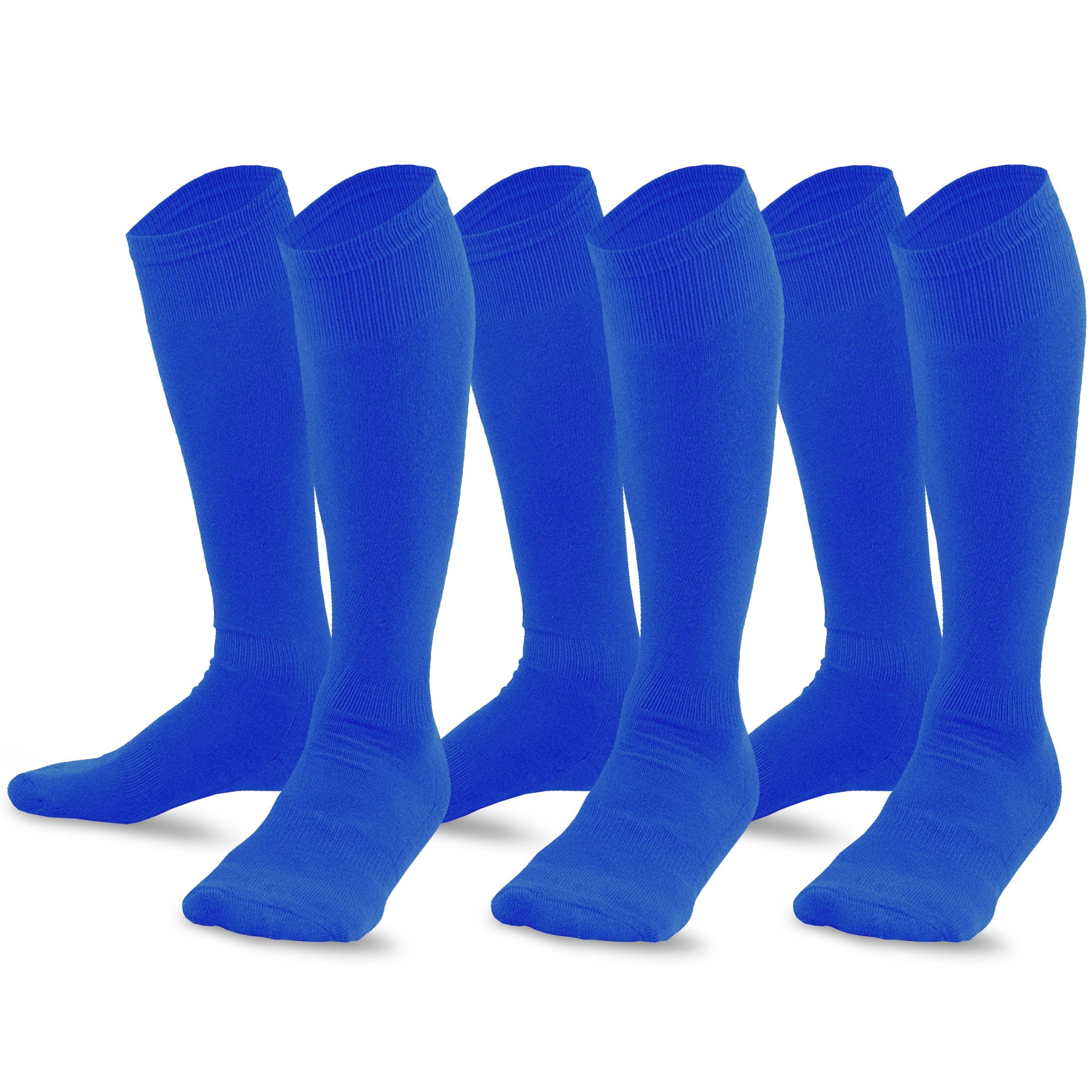 TeeHee Bamboo All Sports Half Cushion Socks with Arch Support 3Pairs Pack (Large (1013), Royal
