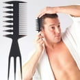 thumbnail image 2 of KAKOWELY 1 Set of 20PCS Male Multi-functional Modeling Comb Kit Hair Dressing and Dyeing Tool Kit Double Teeth Wide Tooth Tip Tail Comb Plastic Comb with Alligator Haircutting Clips for Salon Home, 2 of 5