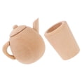 thumbnail image 4 of Luxshiny 1 Set Beech Wood Pretend Play Tea Set for Children Miniature Decor, 4 of 6