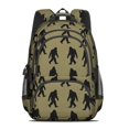 thumbnail image 2 of Bigfoot and Silhouette Brown Pattern Cute School Backpack Bag with Padded Back and Adjustable Shoulder Straps 16.9 X 12.6 X 5.9 Inches, 2 of 5