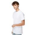 thumbnail image 6 of M&O Gold Soft Touch T-Shirt for Men, 100% Cotton Short Sleeve Taped Neck White Tee, XL, 6 of 6
