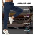thumbnail image 4 of PULI Women's Loose Cargo Sweatpants with Pockets Cotton Blend Jogger Pants Elastic Waist Athletic Lounge Pants for Yoga Gym Running, 4 of 6