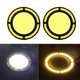 thumbnail image 2 of 2 luces LED COB para coche, DRL, intermitentes automáticos, forma redonda, estilo de coche, luz diurna, 2 of 5