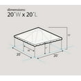 thumbnail image 3 of Party Tents Direct Weekender West Coast Frame Party Tent with Sidewalls, White, 20 ft x 20 ft, 3 of 8