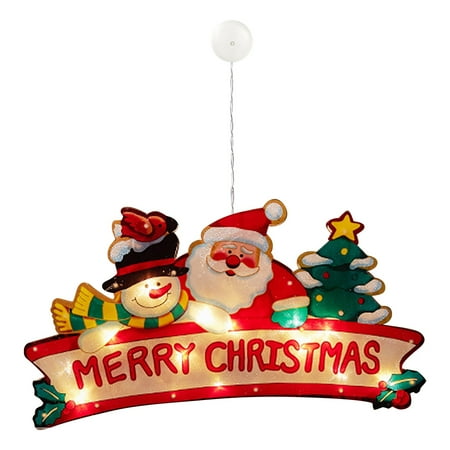 

HSMQHJWE Heart Shape Beads Christmas Wall Window Glass Led Lamp Decoration Pendant Sun Lamp