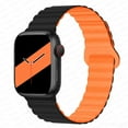 thumbnail image 5 of LEIXIUER Silicone Magnetic Strap Compatible with Apple watch bands 49mm 45mm 44mm 40mm 41mm 38mm 42mm Women Men, Smartwatch Strong Sport Bracelet Replacement for iWatch Series Ultra 8 7 6 SE 5 4 3 2, 5 of 13