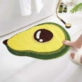 thumbnail image 4 of HomeDM Fruit Bath Mats, 15.7" x 23.6" Microfiber Soft Absorbent Bathroom Rugs, Machine Washable Non-Slip Bath Mat Rug for Kitchen Bedroom Living Room, Avocado, 4 of 6