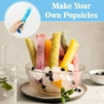 thumbnail image 3 of WLGJL 200 PCS 8.66*2.36"Disposable Popsicle Mold Bags with Zip Seals, for DIY Ice Pops, Yogurt, Juice & Fruit Smoothies, Includes Funnel, 3 of 6