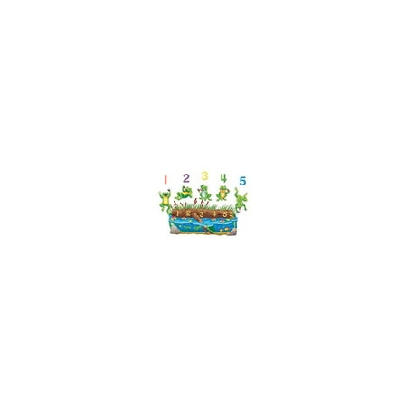 Learning Resources 5 Speckled Frogs Bilingual Rhyme Flannelboard Set Pre-Cut LFV22703