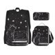 thumbnail image 1 of Easygdp Star Gazing Cat Illustration Mochila para Niños y Niñas con Set de Caja de Almuerzo y Estuche para Lápices 3 en 1, Mochila Escolar Estampada para Adolescentes, 1 of 7