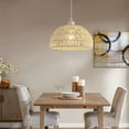 thumbnail image 4 of 30x18CM Chandelier Hemp Rope Hand-woven Cafe Chinese Rattan Kitchen Island Dining Hall Corridor Light, 4 of 5