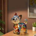 thumbnail image 5 of Stained Glass Dog Lamp，Rainbow Pup Lamp - Stained Glass Dog LED Night Light, USB Powered Table Lamp for Bedroom & Desk, Yorkshire Terrier Gift for Dog Lovers & Pet Home Decor (Resin), 5 of 8