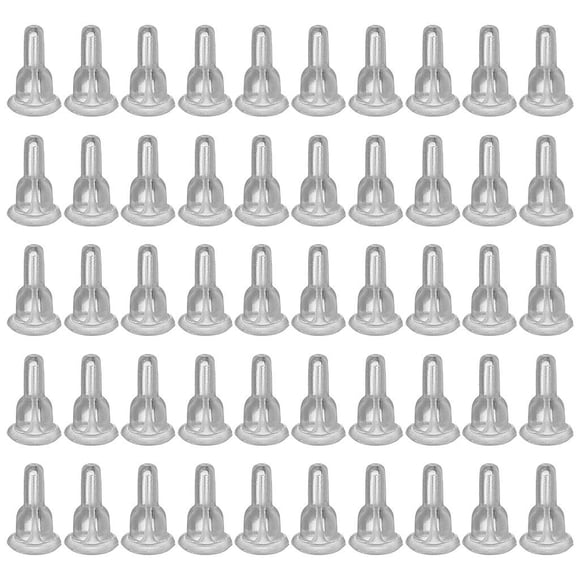 50x Respaldos de aretes de silicona Tuercas traseras de seguridad de embrague de aretes de suaves