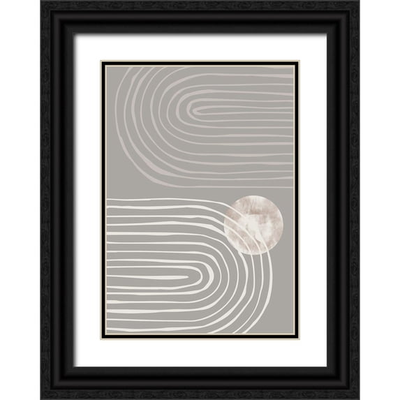 Artographie Studio 11x14 Black Ornate Wood Framed with Double Matting Museum Art Print Titled - Arch Dark 001