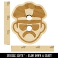 thumbnail image 2 of Occupation Police Officer Man Icon Wood Buttons for Crochet Knitting Sewing DIY Craft - 0.75 Inch Small (12pcs), 2 of 7