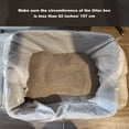 thumbnail image 3 of RYANSTAR RACING 50Pcs Cat Litter Box Liners Disposable Litter Box Bags Thick Cat Litter Liners Leak Proof Liners for Cat Litter Box 37”x18”, 3 of 9