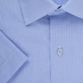 thumbnail image 2 of Modena Men's M231DDSS Classic Fit Short Sleeve Gingham Dress Shirt - Powder Blue - 18.5 Tall, 2 of 3
