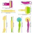 thumbnail image 6 of MTFun Color Clay Dough Making Tools Easy Clean Portable Compact Easy-grip Rollers Plasticine Cutters Animal Molds Silly Putty Mini Clay Tools Kit, 6 of 6