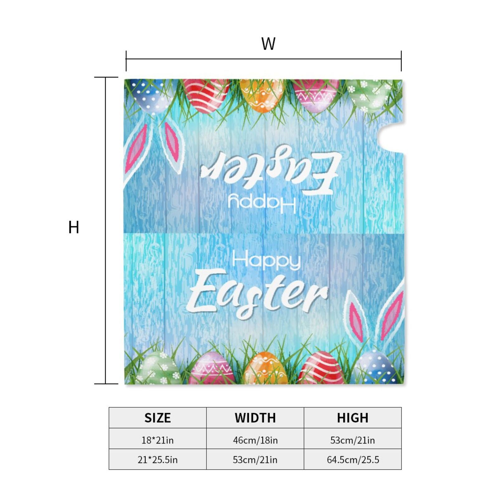 Xecao Happy Easter for Mailbox Cover with Magnetic Strips, Waterproof and Sunscreen, Adds a Decorative Touch to Your Garden Yard.