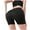 #1-Black, variant on Women Workout Yoga Shorts Seamless Running Shorts Solid Ribbed Knit Leggings High Waist Biker Shorts Hip Lift Yoga Pants