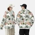 thumbnail image 6 of Kll Flamingo Palm Trees Print Men'S Women’s Upf 50+ Sun Protection Outdoor Hoodie Jacket Long Sleeve Fishing Hiking Performance Shirt- Medium, 6 of 8