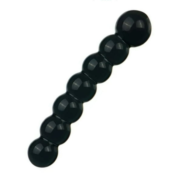 Black Crystal Beads Glass Body Massager Personal Massage Wand