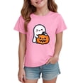 thumbnail image 2 of boobe Halloween Shirt for Girls Funny Graphic Printed Tshirt Slim Fit Fall Winter Casual Short Sleeve Crewneck Tee Top, 2 of 6