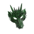 thumbnail image 1 of Accesorios de cabeza completa de dragón 3D, media cara realista para fiestas de Halloween verde, 1 of 9
