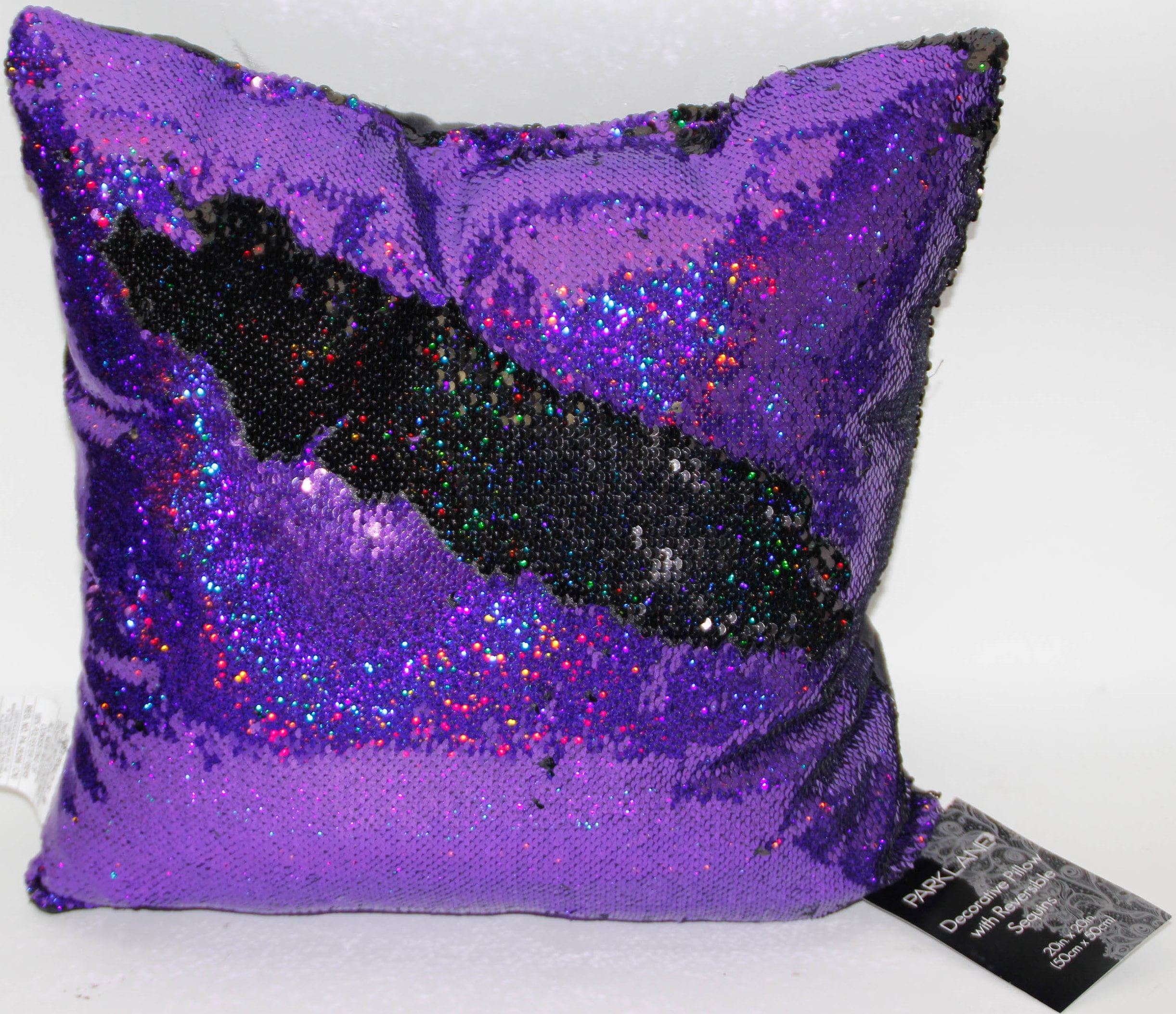 reversible sequin fabric pillows