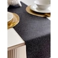 thumbnail image 5 of FabricLA Black Glitter Felt Table Runner - 24" x 108", 5 of 7